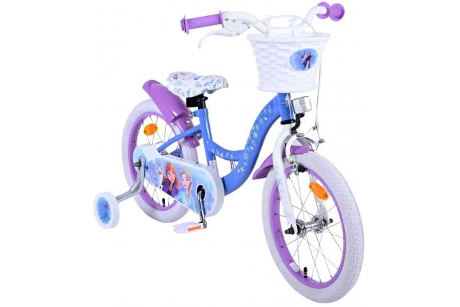 Disney Frozen 2 Børnecykel - Piger - 16 tommer - Blå / lilla