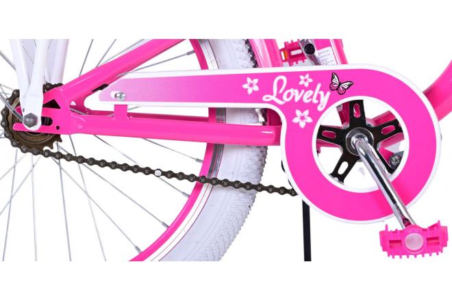 Volare Lovely børnecykel - Piger - 20 tommer - Pink - To håndbremser