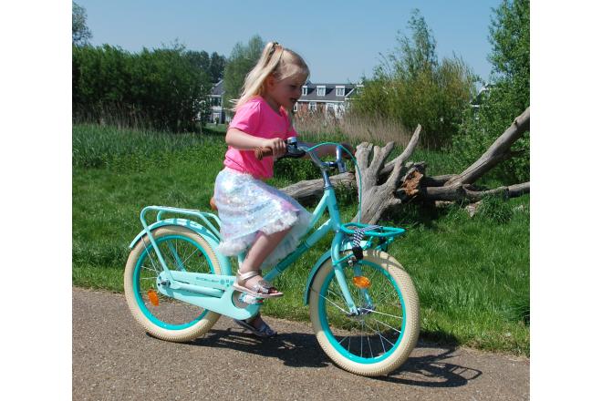 Volare Excellent børnecykel - Piger - 16 tommer - Grøn - 95% samlet