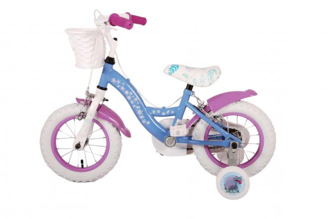 Disney Frozen 2 Børnecykel - Piger - 12 tommer - Blå/lilla - To håndbremser