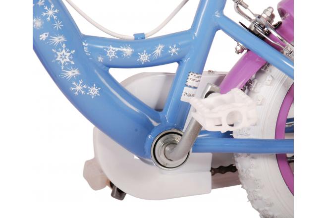 Disney Frozen 2 Børnecykel - Piger - 12 tommer - Blå/lilla - To håndbremser