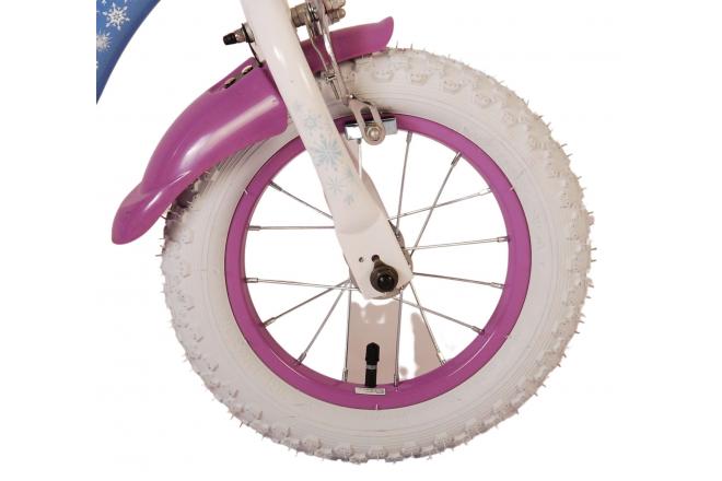 Disney Frozen 2 Børnecykel - Piger - 12 tommer - Blå/lilla - To håndbremser