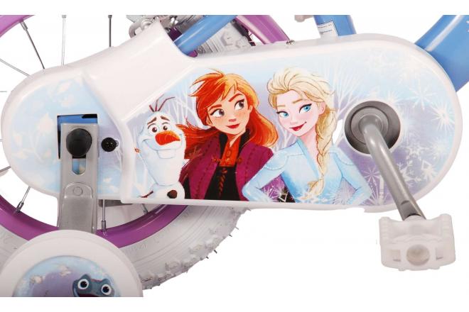 Disney Frozen 2 Børnecykel - Piger - 12 tommer - Blå/lilla - To håndbremser