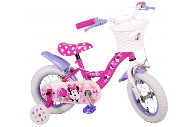 Disney Minnie Sødeste nogensinde! Børnecykel - Piger - 12 tommer - Pink - To håndbremser