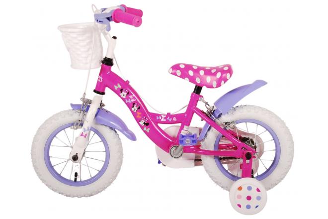 Disney Minnie Sødeste nogensinde! Børnecykel - Piger - 12 tommer - Pink - To håndbremser