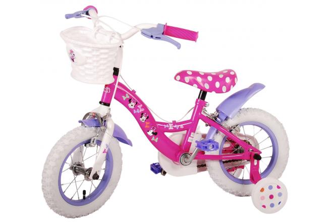 Disney Minnie Sødeste nogensinde! Børnecykel - Piger - 12 tommer - Pink - To håndbremser