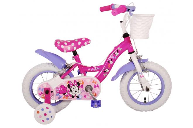 Disney Minnie Sødeste nogensinde! Børnecykel - Piger - 12 tommer - Pink - To håndbremser