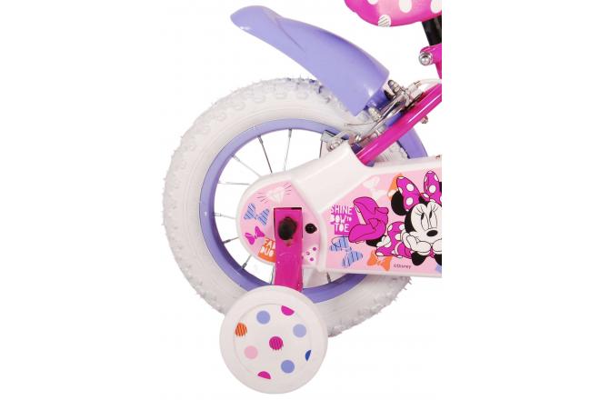 Disney Minnie Sødeste nogensinde! Børnecykel - Piger - 12 tommer - Pink - To håndbremser