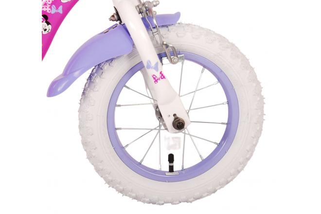 Disney Minnie Sødeste nogensinde! Børnecykel - Piger - 12 tommer - Pink - To håndbremser