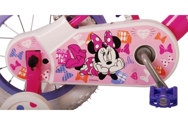 Disney Minnie Sødeste nogensinde! Børnecykel - Piger - 12 tommer - Pink - To håndbremser