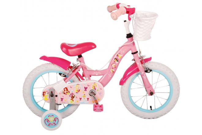 Disney Princess Børnecykel - Piger - 14 tommer - Lyserød - To håndbremser