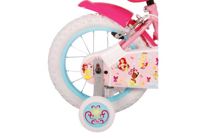 Disney Princess Børnecykel - Piger - 14 tommer - Lyserød - To håndbremser