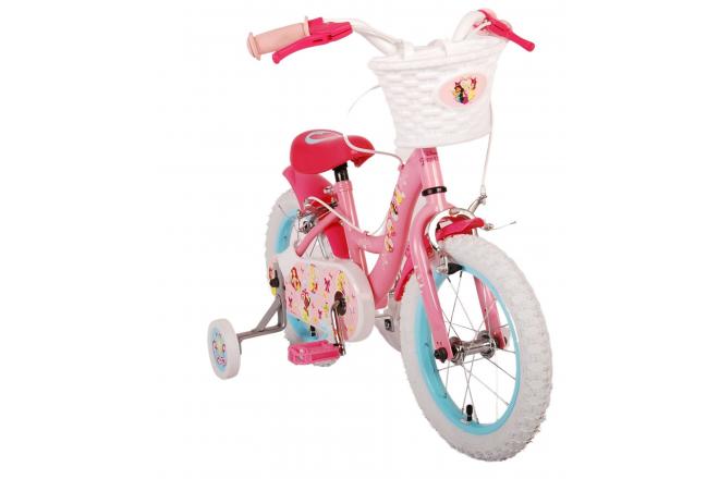 Disney Princess Børnecykel - Piger - 14 tommer - Lyserød - To håndbremser