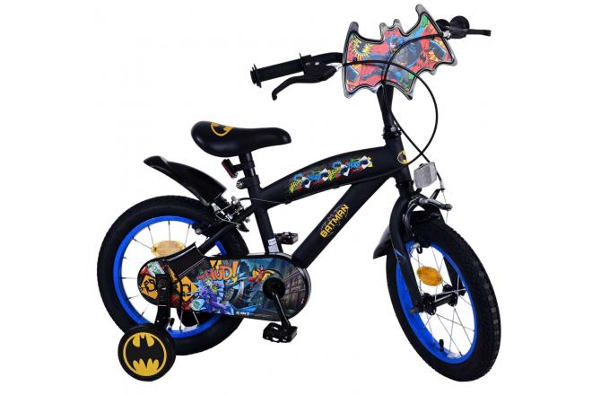 Batman Børnecykel - Drenge - 14 tommer - Sort - To håndbremser