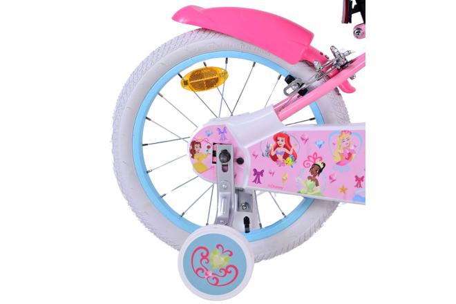 Disney Princess Børnecykel - Piger - 16 tommer - Lyserød - To håndbremser