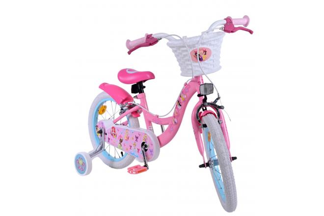 Disney Princess Børnecykel - Piger - 16 tommer - Lyserød - To håndbremser