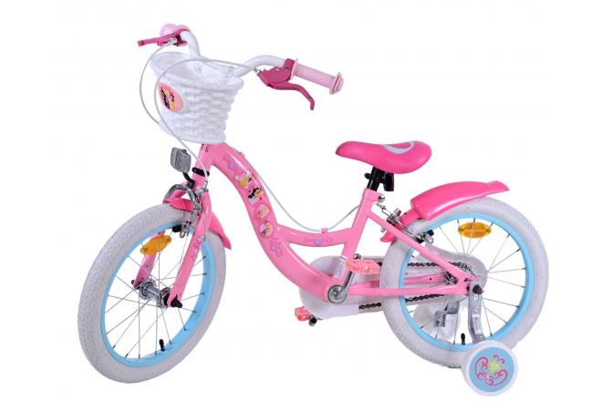 Disney Princess Børnecykel - Piger - 16 tommer - Lyserød - To håndbremser