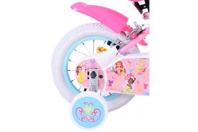 Disney Princess børnecykel - Piger - 12 tommer - Lyserød - To håndbremser
