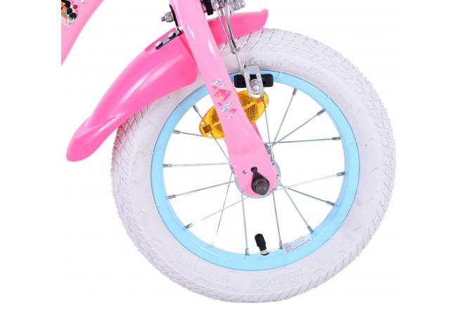 Disney Princess børnecykel - Piger - 12 tommer - Lyserød - To håndbremser