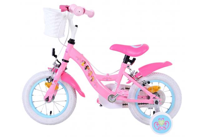 Disney Princess børnecykel - Piger - 12 tommer - Lyserød - To håndbremser