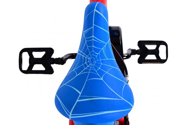Ultimate Spider-Man børnecykel - Drenge - 14 tommer - Blå/Rød - To håndbremser
