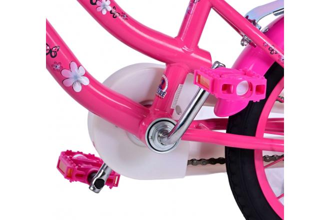Volare Lovely børnecykel - Piger - 14 tommer - Pink Hvid