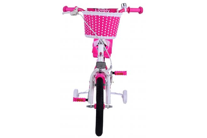 Volare Lovely børnecykel - Piger - 14 tommer - Pink Hvid