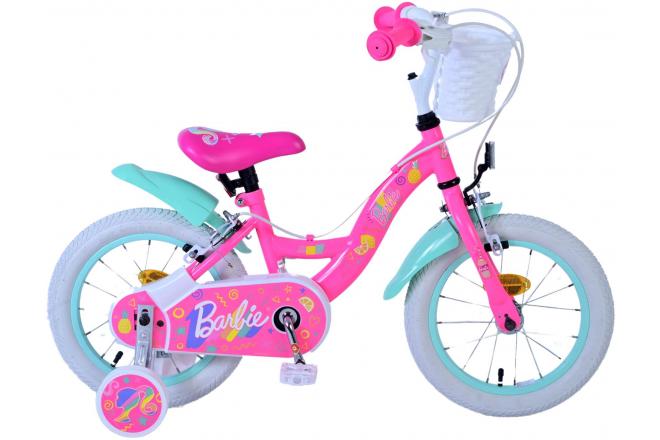 Barbie Børnecykel - Piger - 14 tommer - Pink - To håndbremser