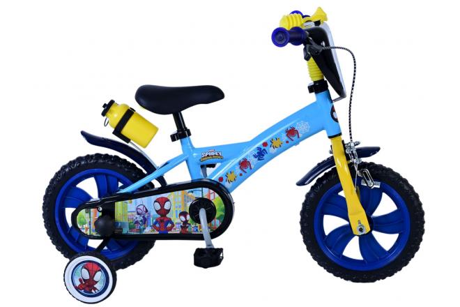 Spidey børnecykel - drenge - 12 tommer - Blå