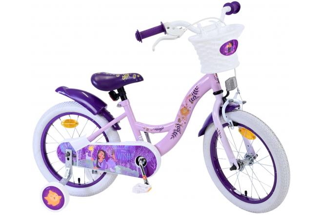 Disney Wish børnecykel - Piger - 16 tommer - Lilla