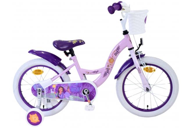 Disney Wish børnecykel - Piger - 14 tommer - Lilla
