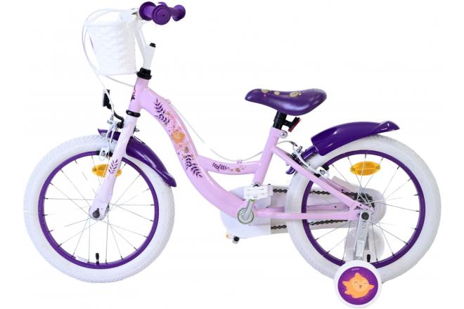 Disney Wish Børnecykel - Piger - 16 tommer - Lilla - To håndbremser