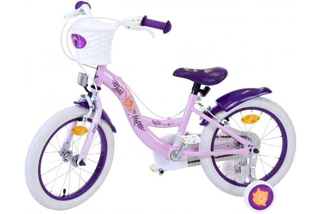 Disney Wish Børnecykel - Piger - 16 tommer - Lilla - To håndbremser