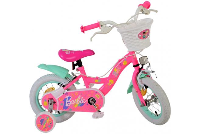 Barbie Børnecykel - Piger - 12 tommer - Pink - To håndbremser