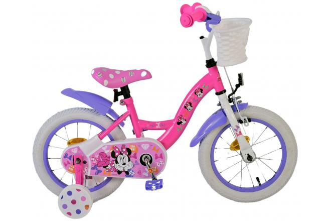 Disney Minnie Sødeste nogensinde! Børnecykel - Piger - 14 tommer - Pink