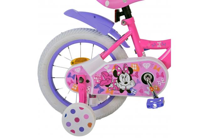 Disney Minnie Sødeste nogensinde! Børnecykel - Piger - 14 tommer - Pink