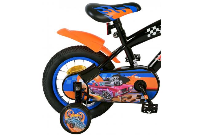 Hot Wheels børnecykel - drenge - 12 tommer - sort orange blå