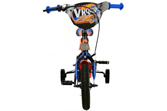 Hot Wheels børnecykel - drenge - 12 tommer - sort orange blå
