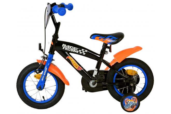 Hot Wheels børnecykel - drenge - 12 tommer - sort orange blå