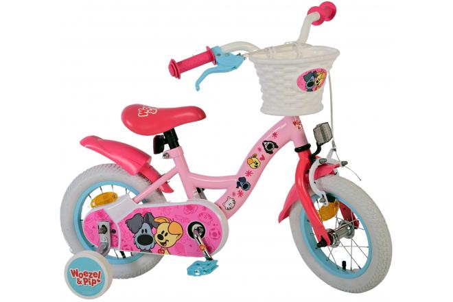Woezel & Pip børnecykel - Piger - 12 tommer - Pink