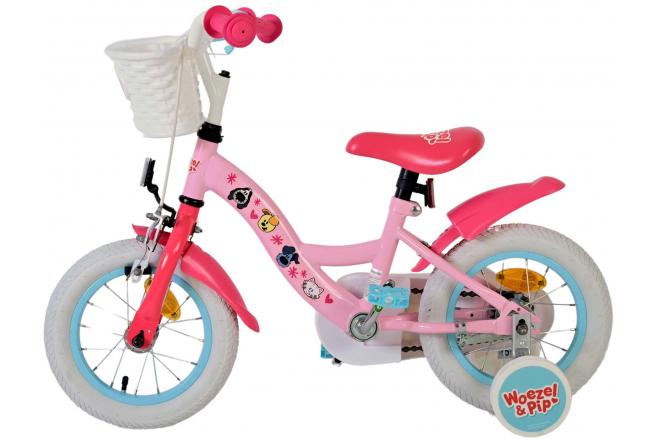 Woezel & Pip børnecykel - Piger - 12 tommer - Pink