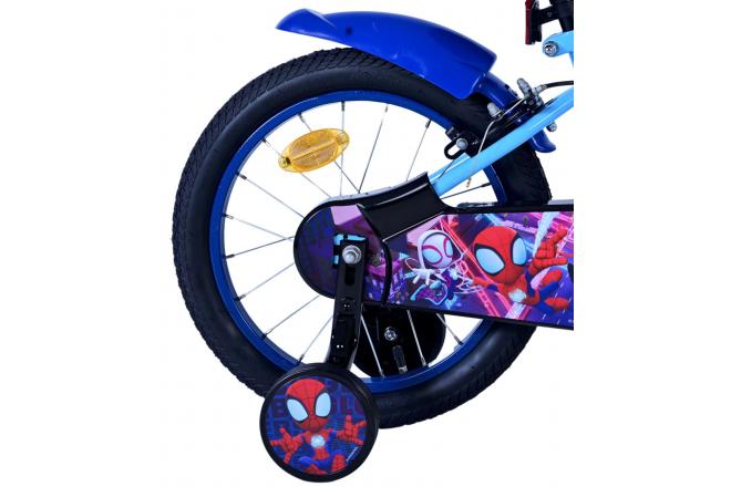 Spidey børnecykel - Drenge - 16 tommer - Blå - To håndbremser
