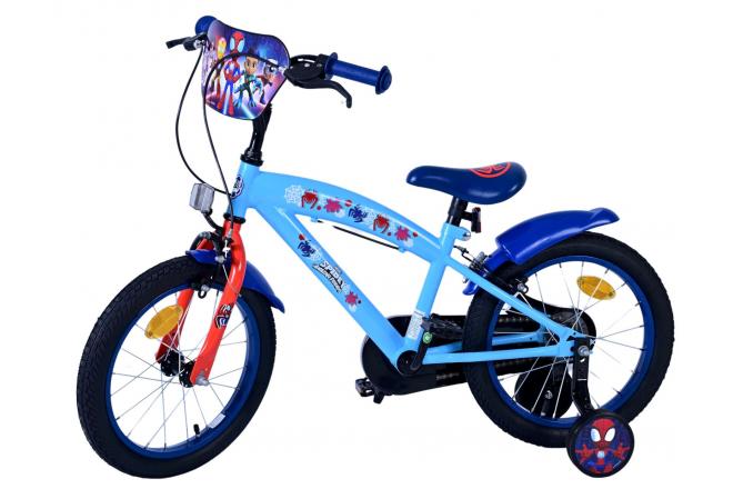 Spidey børnecykel - Drenge - 16 tommer - Blå - To håndbremser