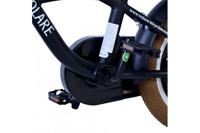 Volare Black Cruiser Børnecykel - Drenge - 12 tommer - Sort