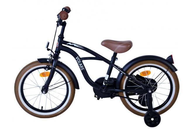 Volare Black Cruiser Børnecykel - Drenge - 16 tommer - Sort