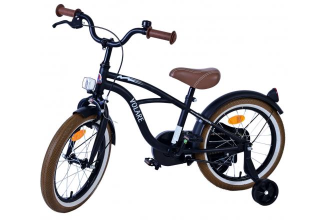 Volare Black Cruiser Børnecykel - Drenge - 16 tommer - Sort