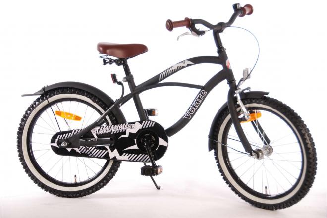 Volare Black Cruiser Børnecykel - Drenge - 18 tommer - Sort - 95% samlet