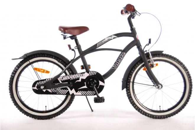 Volare Black Cruiser Børnecykel - Drenge - 18 tommer - Sort - 95% samlet