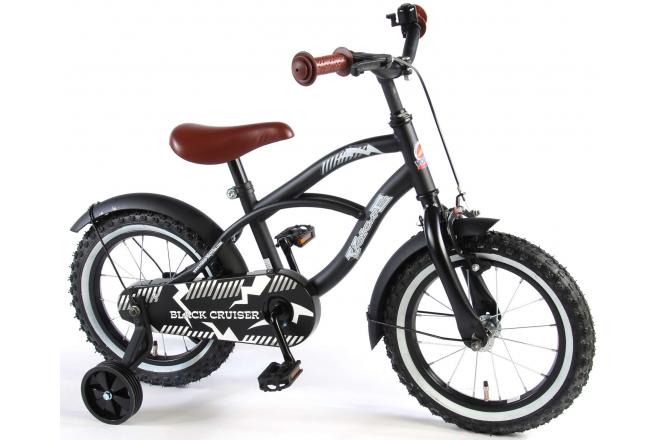 Volare Black Cruiser Børnecykel - Drenge - 14 tommer - Sort - 95% samlet