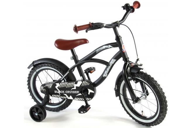 Volare Black Cruiser Børnecykel - Drenge - 14 tommer - Sort - 95% samlet